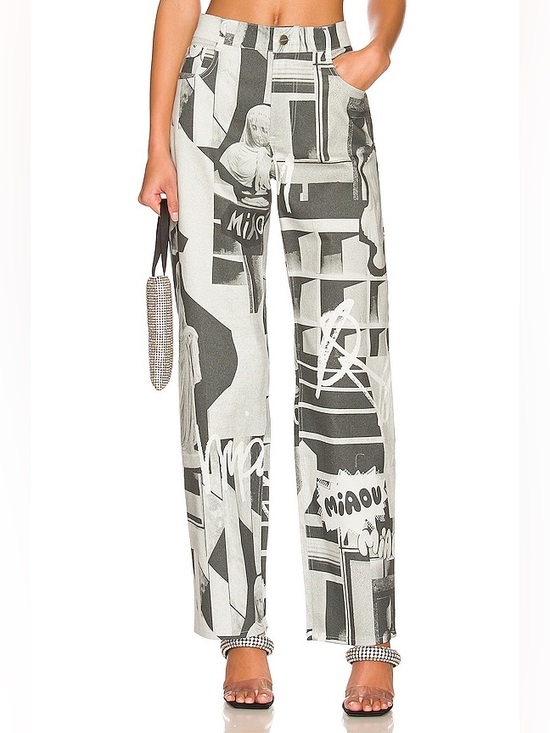 Miaou Pants - Miaou Fargo Pants in Stone Grey